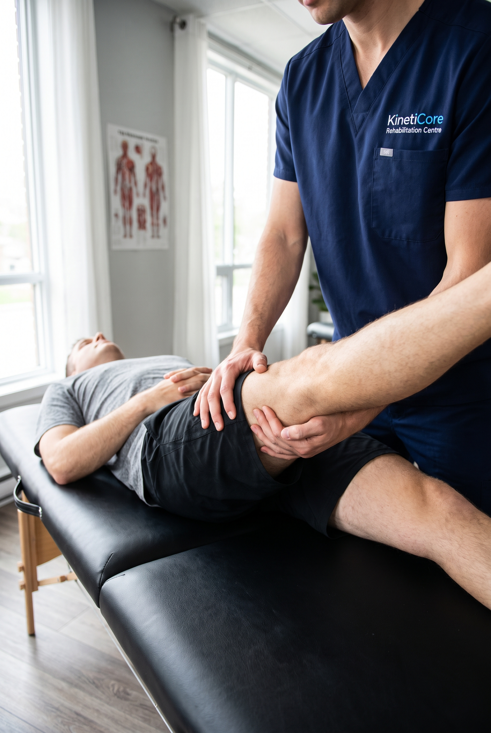 KC Rehab physiotherapist providing knee treatment and rehabilitation in Markham